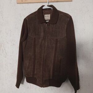 Vintage Mens Store (Sears) Leather Acrylic Jacket